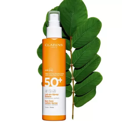Outlet Clarins Leche Solar Hidratante En Spray Para El Cuerpo Uva/Uvb 50+