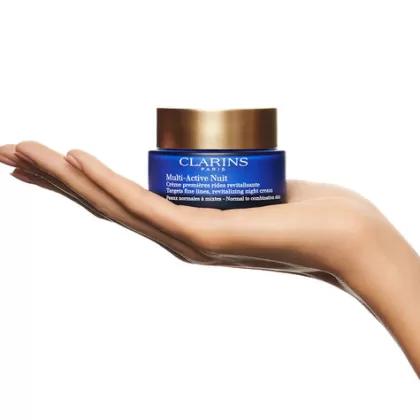 New Clarins Multi-Active Noche Crema Ligera Para Pieles Normales A Mixtas