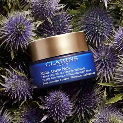 New Clarins Multi-Active Noche Crema Ligera Para Pieles Normales A Mixtas